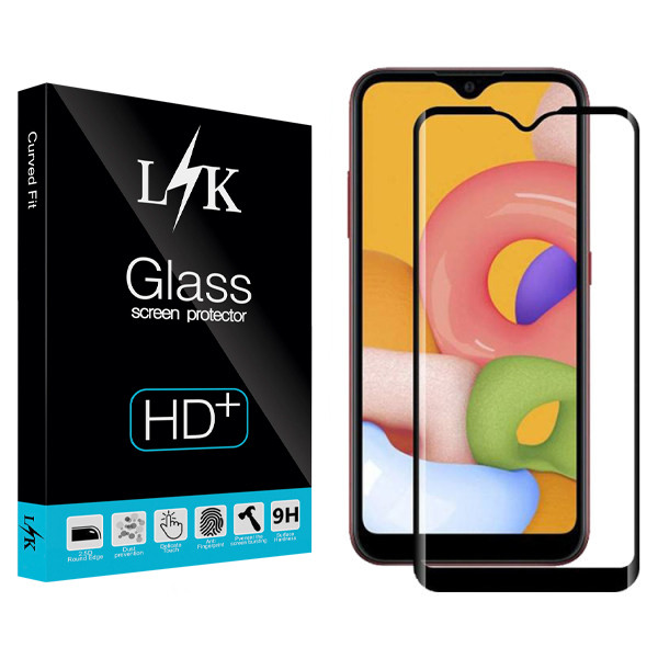 محافظ صفحه نمایش سرامیکی ال کی مدل Hard glass مناسب برای گوشی موبایل سامسونگ Galaxy A01