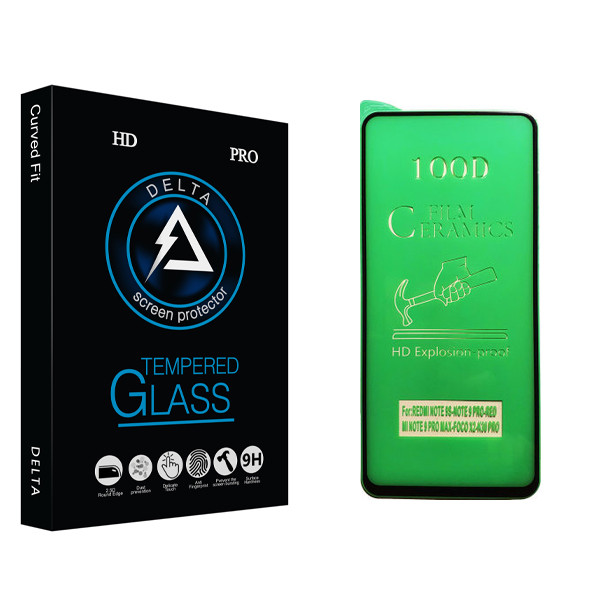 محافظ صفحه نمایش سرامیکی دلتا مدل HD مناسب برای گوشی موبایل شیائومی Redmi Note 9