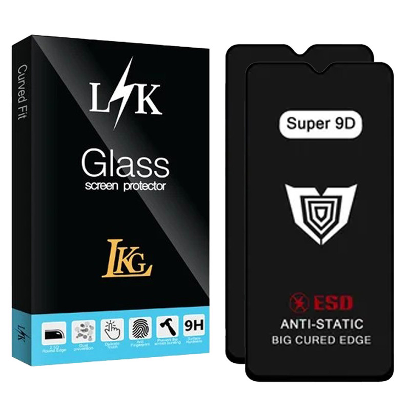 محافظ صفحه نمایش ال کا جی مدل Super 9D مناسب برای گوشی موبایل سامسونگ Galaxy A50s 4G بسته 2 عددی