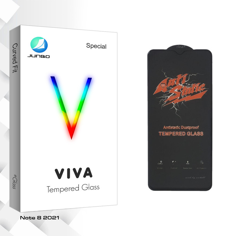 محافظ صفحه نمایش شیشه ای جانبو مدل Viva Glass ANTI-STATIC مناسب برای گوشی موبایل شیائومی Note 8 2021