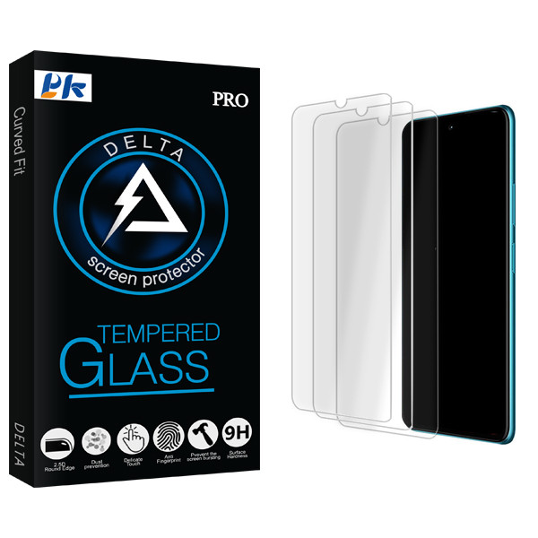 محافظ صفحه نمایش شیشه ای پی کی مدل Delta Glass MIX3 مناسب برای گوشی موبایل ریلمی 7 5G بسته سه عددی