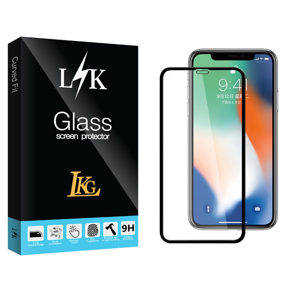 محافظ صفحه نمایش ال کا جی مدل LK Glass مناسب برای گوشی موبایل اپل Iphone X