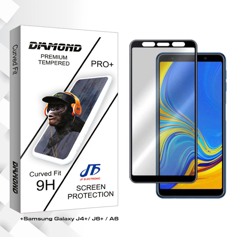 محافظ صفحه نمایش سرامیکی مات جی اف مدل Diamond glass مناسب برای گوشی موبایل سامسونگ Galaxy J4/ J6 / A6 plus