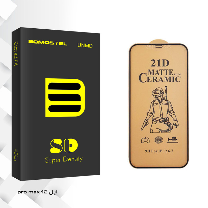 محافظ صفحه نمایش سرامیکی سوماستل مدل Sd Glass مناسب برای گوشی موبایل اپل iPhone 12pro max