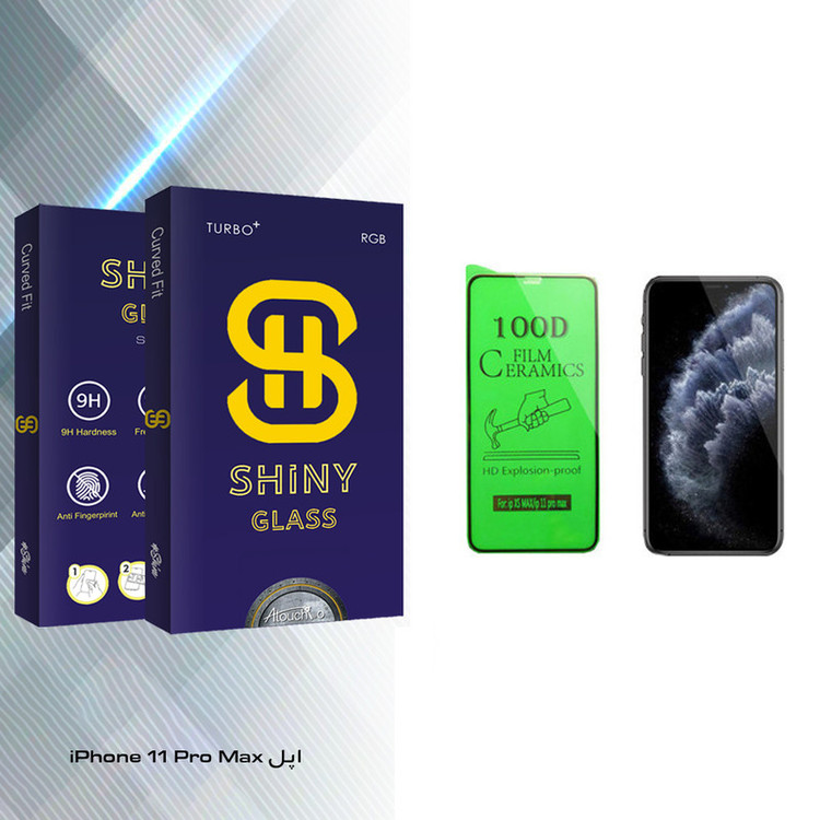 محافظ صفحه نمایش سرامیکی آتوچبو مدل Shiny Glass مناسب برای گوشی موبایل اپل iPhone 11 Pro Max