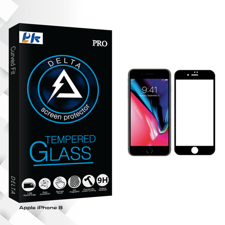 محافظ صفحه نمایش پی کی مدل Delta Glass مناسب برای گوشی موبایل اپل iPhone 8