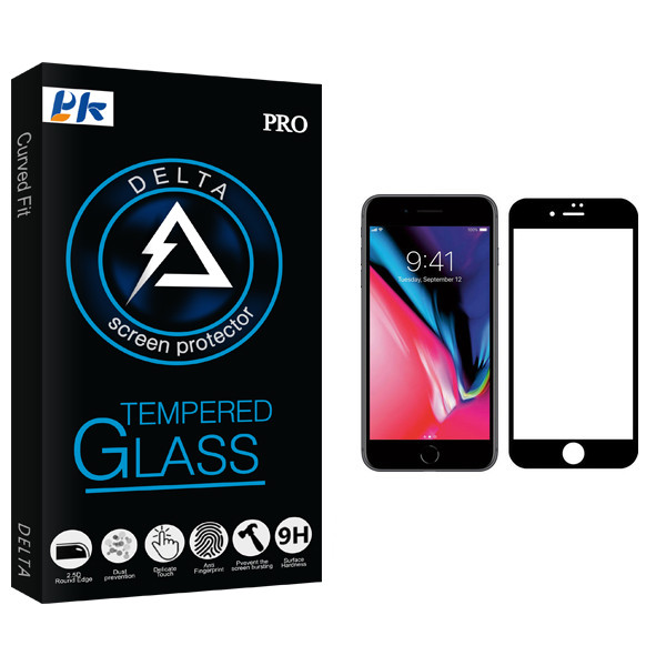 محافظ صفحه نمایش پی کی مدل Delta Glass مناسب برای گوشی موبایل اپل iPhone 8