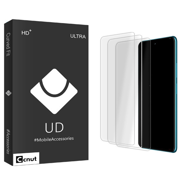محافظ صفحه نمایش شیشه ای کوکونات مدل UDB Ultra MIX3 مناسب برای گوشی موبایل شیائومی Poco F3 GT بسته سه عددی