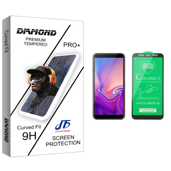 محافظ صفحه نمایش سرامیکی جی اف مدل Diamond glass مناسب برای گوشی موبایل سامسونگ Galaxy J6 Plus