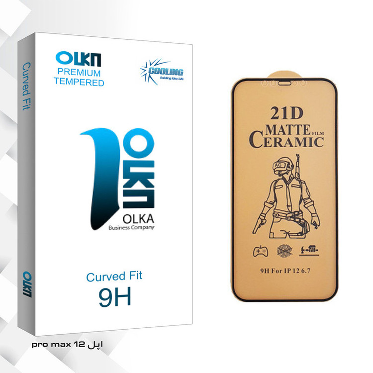 محافظ صفحه نمایش سرامیکی کولینگ مدل Olka glass مناسب برای گوشی موبایل اپل iPhone 12pro max