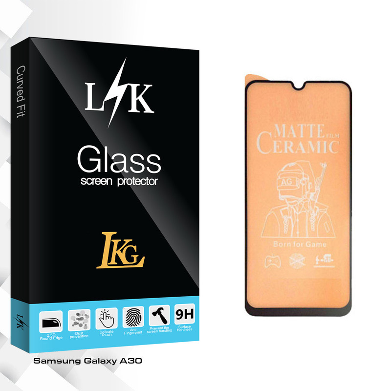 محافظ صفحه نمایش سرامیکی ال کا جی مدل LK Glass مناسب برای گوشی موبایل سامسونگ Galaxy A30