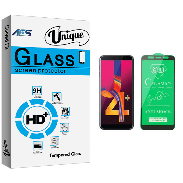 محافظ صفحه نمایش سرامیکی ای اف اس مدل Unique Glass مناسب برای گوشی موبایل سامسونگ Galaxy J4 Plus
