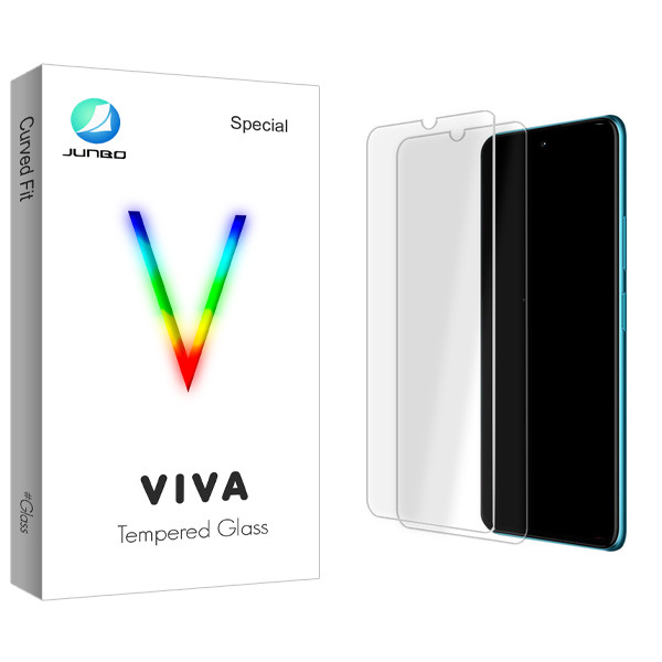 محافظ صفحه نمایش شیشه ای جانبو مدل Viva Glass MIX مناسب برای گوشی موبایل ال جی K22 بسته دو عددی