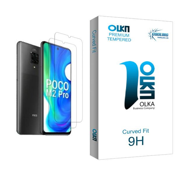 محافظ صفحه نمایش کولینگ مدل Olka Glass MIX002 مناسب برای گوشی موبایل شیائومی Poco M2 Pro بسته دو عددی