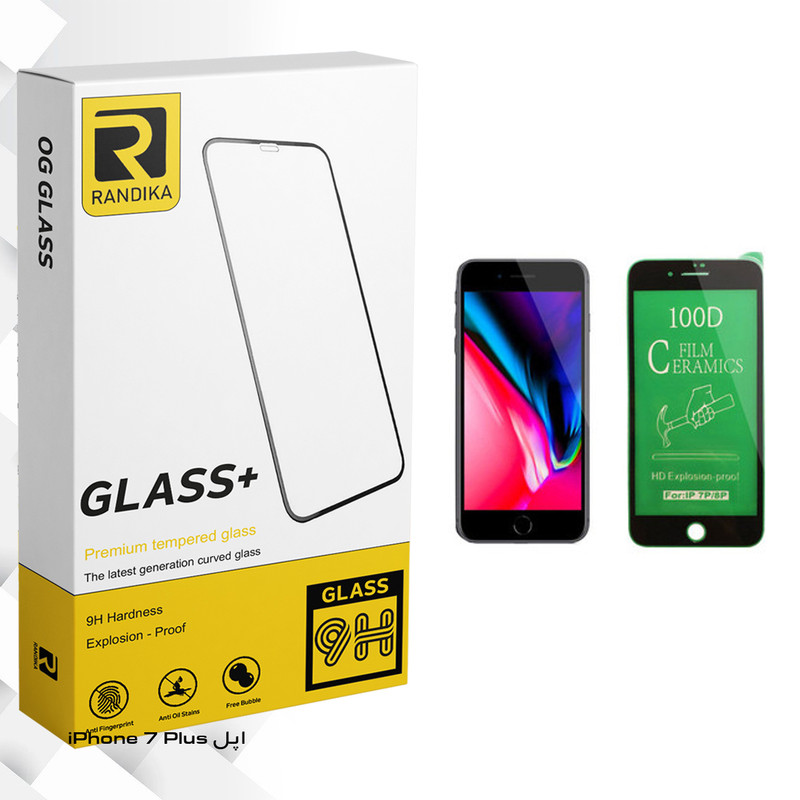 محافظ صفحه نمایش سرامیکی راندیکا مدل GLD مناسب برای گوشی موبایل اپل iPhone 7 Plus