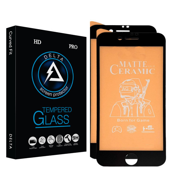 محافظ صفحه نمایش دلتا مدل Fit مناسب برای گوشی موبایل اپل Iphone 7/ 8 بسته دو عددی