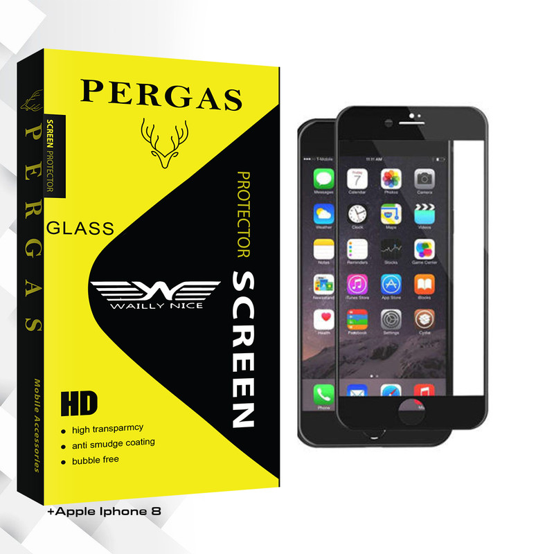 محافظ صفحه نمایش وایلی نایس مدل Pergas Glass مناسب برای گوشی موبایل اپل Iphone 8 plus