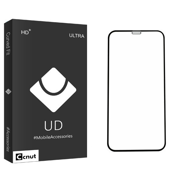 محافظ صفحه نمایش 5D کوکونات مدل UD Black مناسب برای گوشی موبایل اپل iPhone xs max