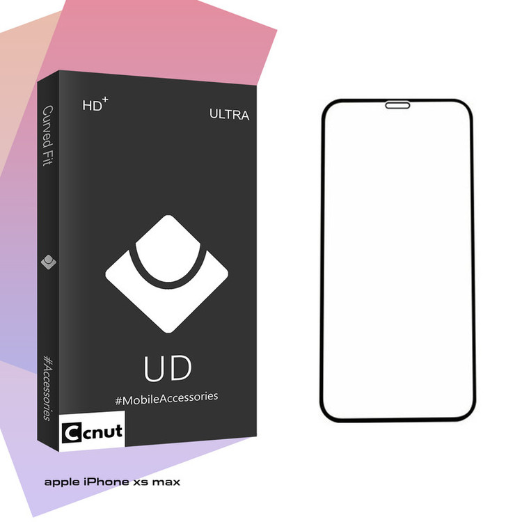 محافظ صفحه نمایش 5D کوکونات مدل UD Black مناسب برای گوشی موبایل اپل iPhone xs max