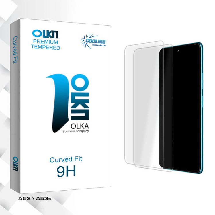 محافظ صفحه نمایش شیشه ای کولینگ مدل Olka Glass MIX3 مناسب برای گوشی موبایل اوپو A53 / A53s بسته دو عددی