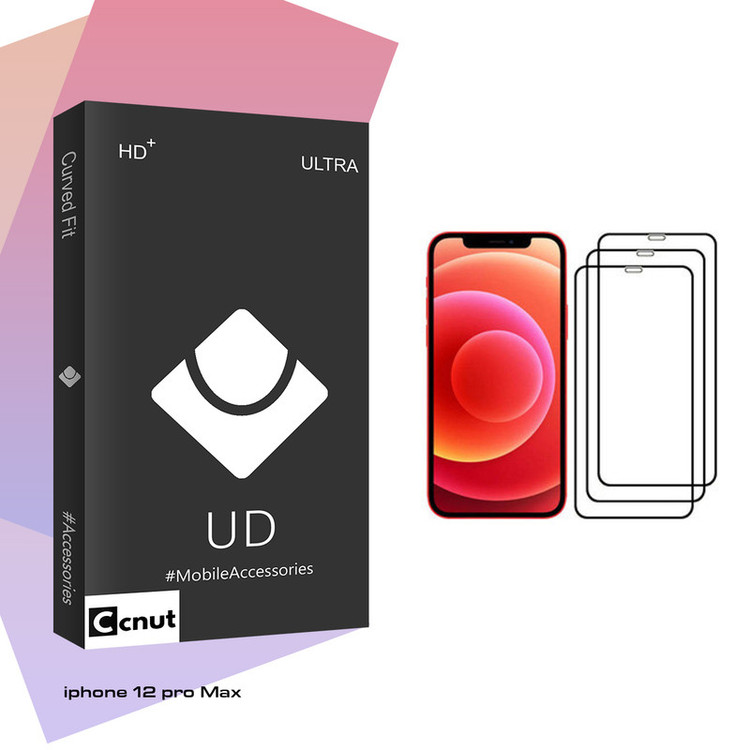 محافظ صفحه نمایش کوکونات مدل UD Black مناسب برای گوشی موبایل اپل iPhone 12 Pro MAX بسته 3 عددی