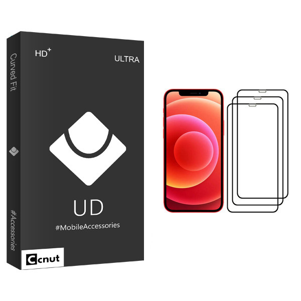 محافظ صفحه نمایش کوکونات مدل UD Black مناسب برای گوشی موبایل اپل iPhone 12 Pro MAX بسته 3 عددی