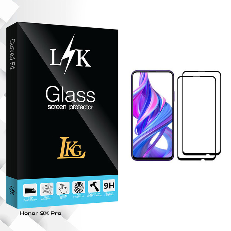 محافظ صفحه نمایش ال کا جی مدل LK Glass مناسب برای گوشی موبایل آنر 9X Pro بسته دو عددی