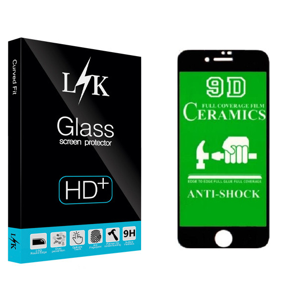 محافظ صفحه نمایش ال کی مدل Hard glass مناسب برای گوشی موبایل اپل IPHONE 6 PLUS