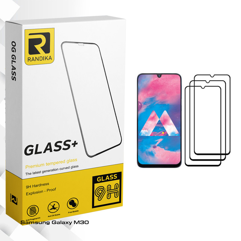 محافظ صفحه نمایش راندیکا مدل GLD مناسب برای گوشی موبایل سامسونگ Galaxy M30 بسته سه عددی