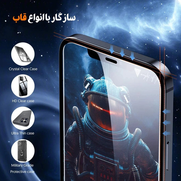 محافظ صفحه نمایش ال کا جی مدل Super 9D LKK مناسب برای گوشی موبایل شیائومی Redmi Note 12 4G