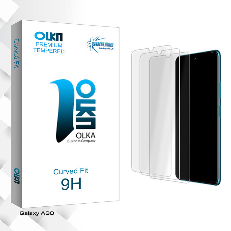 محافظ صفحه نمایش شیشه ای کولینگ مدل Olka Glass MIX3 مناسب برای گوشی موبایل سامسونگ Galaxy A30 بسته سه عددی