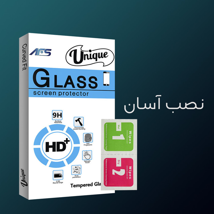 محافظ صفحه نمایش ای اف اس مدل Unique Glass مناسب برای گوشی موبایل اپل iPhone 7/8