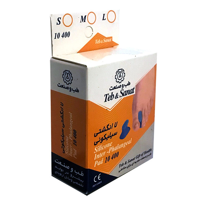 فاصله دهنده انگشت پا طب و صنعت کد 10400 سایز Large بسته 2 عددی