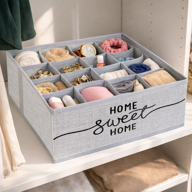 نظم دهنده مدل لباس زیر و جوراب طرح لینن HOME SWEET HOME کد ORG16
