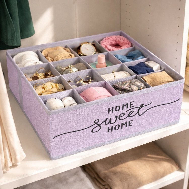 نظم دهنده مدل لباس زیر و جوراب طرح لینن HOME SWEET HOME کد ORG16