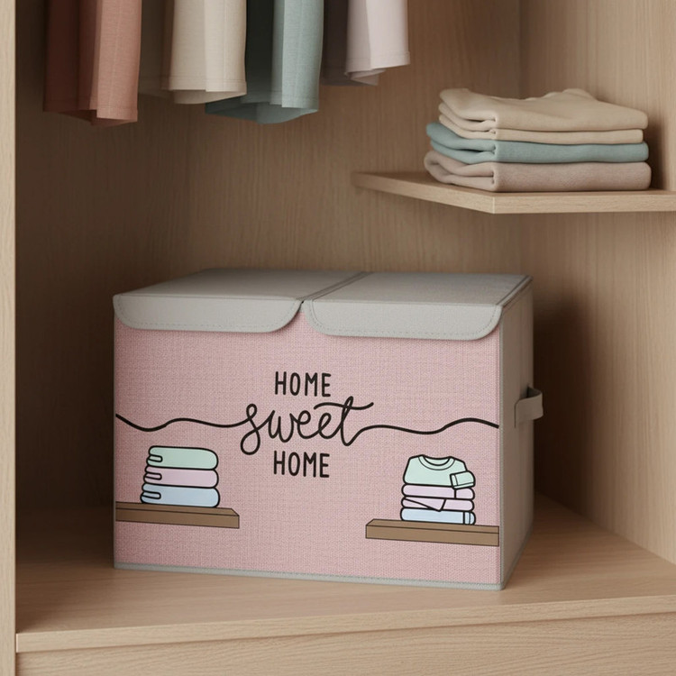 باکس لباس طرح لینن مدل HOME SWEET HOME کد TS3