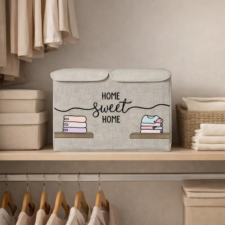 باکس لباس طرح لینن مدل HOME SWEET HOME کد TS3