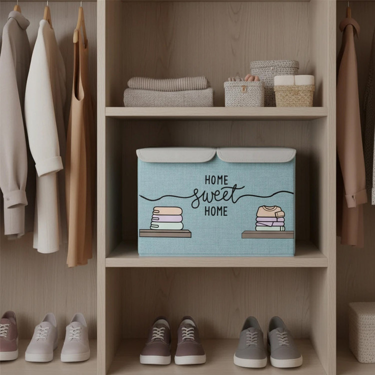 باکس لباس طرح لینن مدل HOME SWEET HOME کد TS3