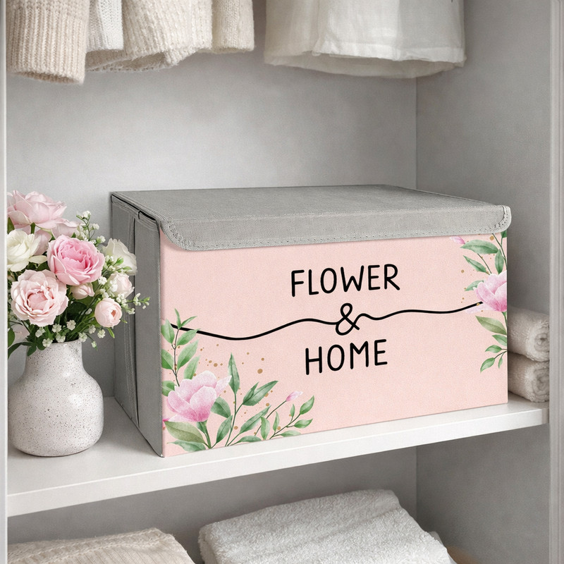 باکس لباس طرح پاستلی FLOWER & HOME کد S2