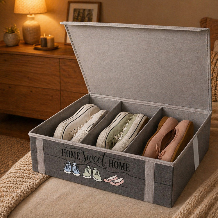نظم دهنده کفش طرح لینن HOME SWEET HOME کد SH1