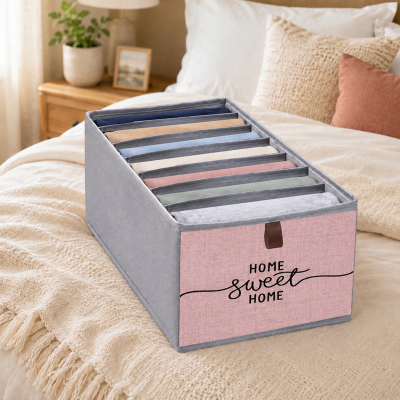 نظم دهنده لباس طرح لینن HOME SWEET HOME کد F2
