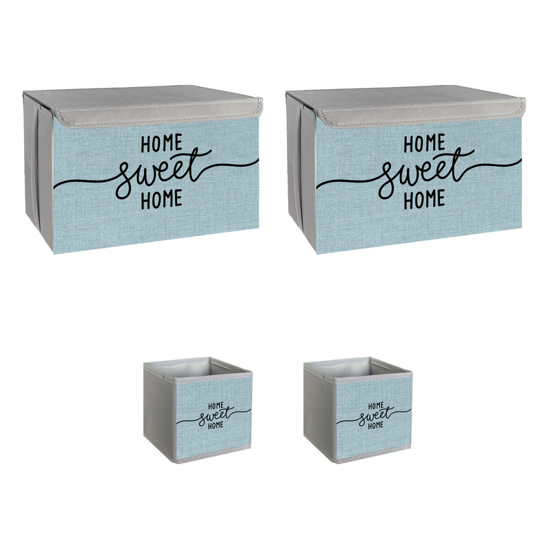 نظم دهنده طرح لینن HOME SWEET HOME کد ECO2 مجموعه 4 عددی