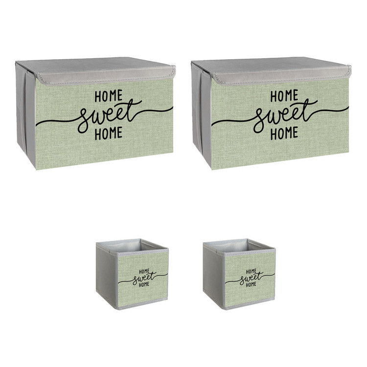 نظم دهنده طرح لینن HOME SWEET HOME کد ECO2 مجموعه 4 عددی