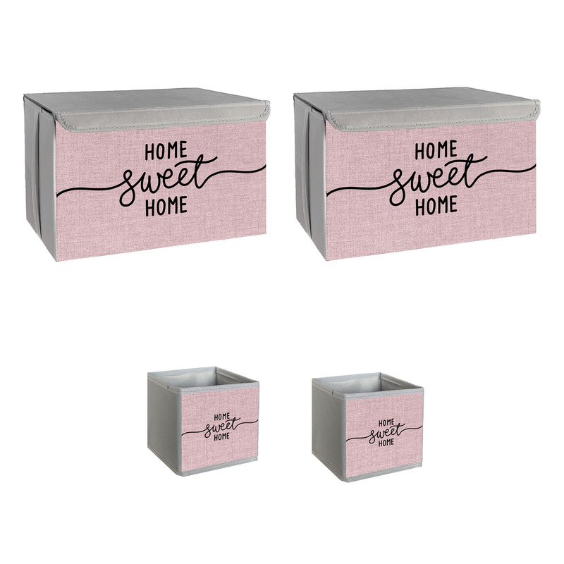 نظم دهنده طرح لینن HOME SWEET HOME کد ECO2 مجموعه 4 عددی