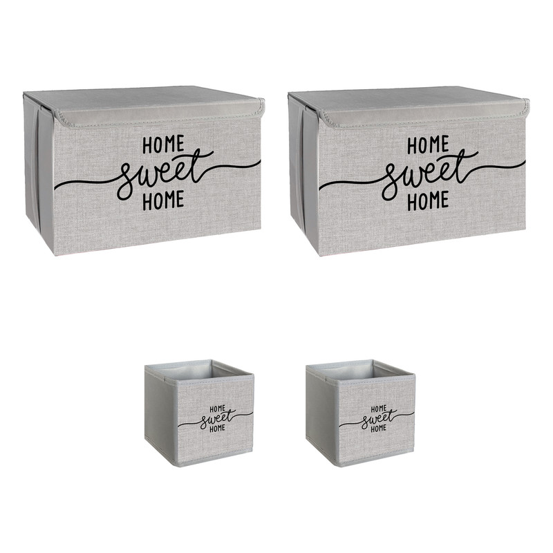 نظم دهنده طرح لینن HOME SWEET HOME کد ECO2 مجموعه 4 عددی