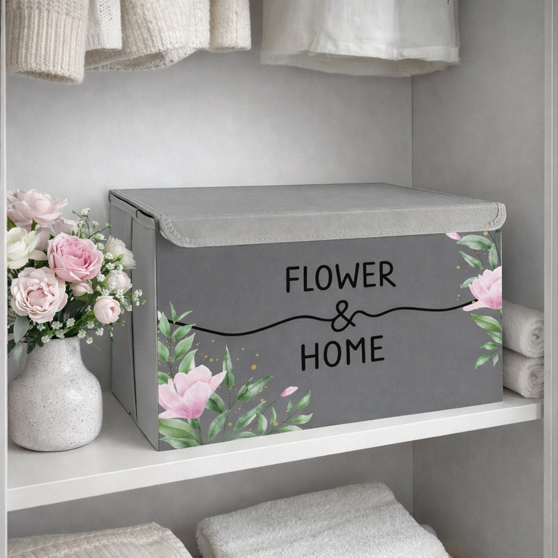 باکس لباس طرح پاستلی FLOWER & HOME کد S3