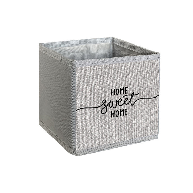 نظم دهنده مدل لوازم آرایشی طرح لینن HOME SWEET HOME کد MU1 بسته 4 عددی