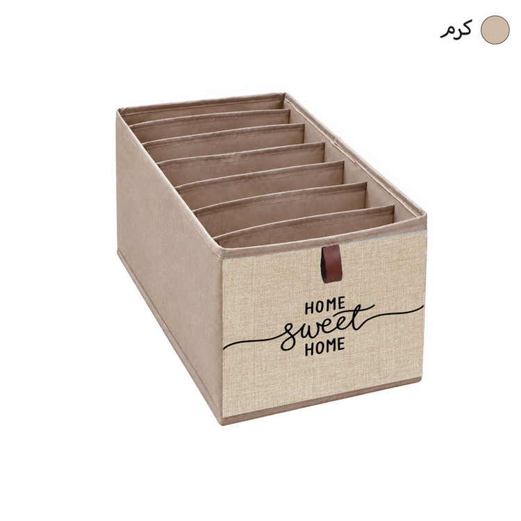 نظم دهنده لباس طرح لینن HOME SWEET HOME کد F1