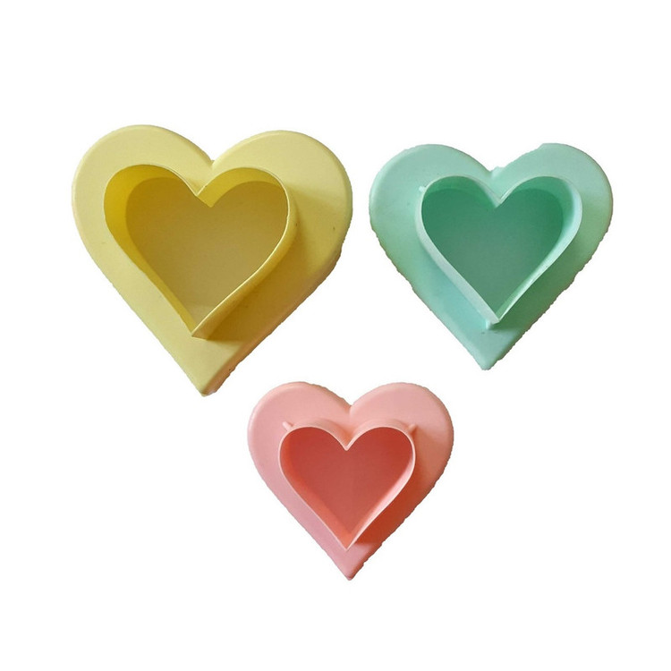 کاتر شیرینی بهگز مدل Heart مجموعه 3 عددی