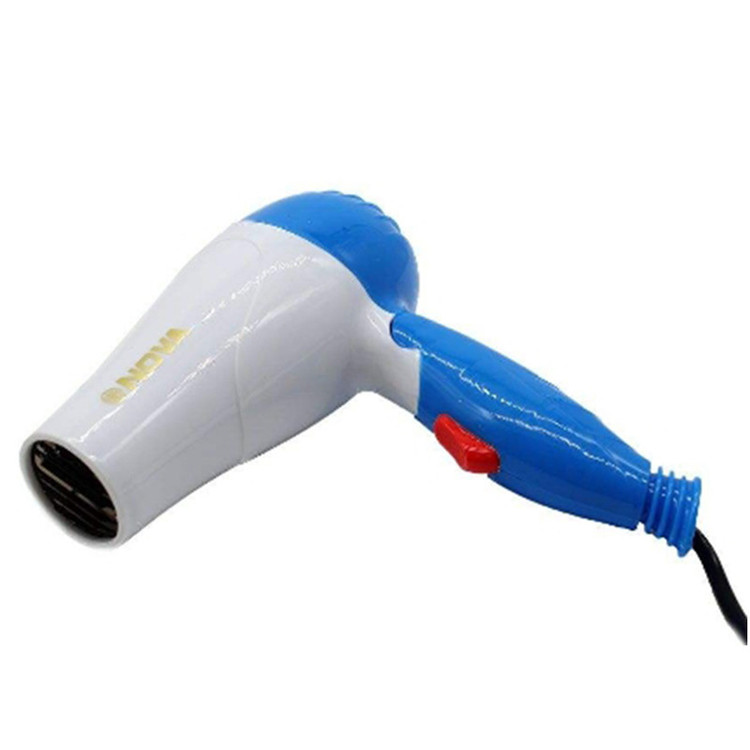 سشوار مسافرتی 1000 وات نوا مدل NV-1290، موتور AC، وزن 160 گرم، المنت فلز با ویژگی صافکنندگی، حجمدهندگی، با قابلیت باد سرد